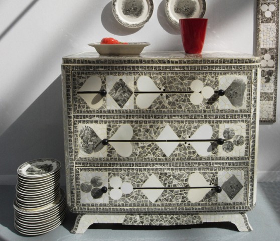 Commode Noir et Blanc