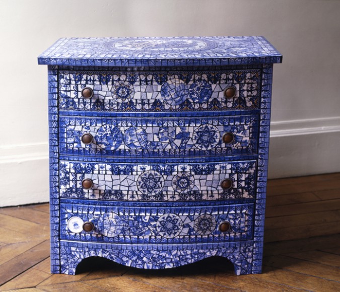 Commode Bleue